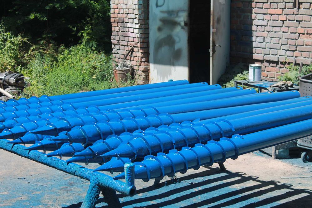 Винтовие сваи, гвинтові палі, геошурупи, наконечникі сва, низька ціна