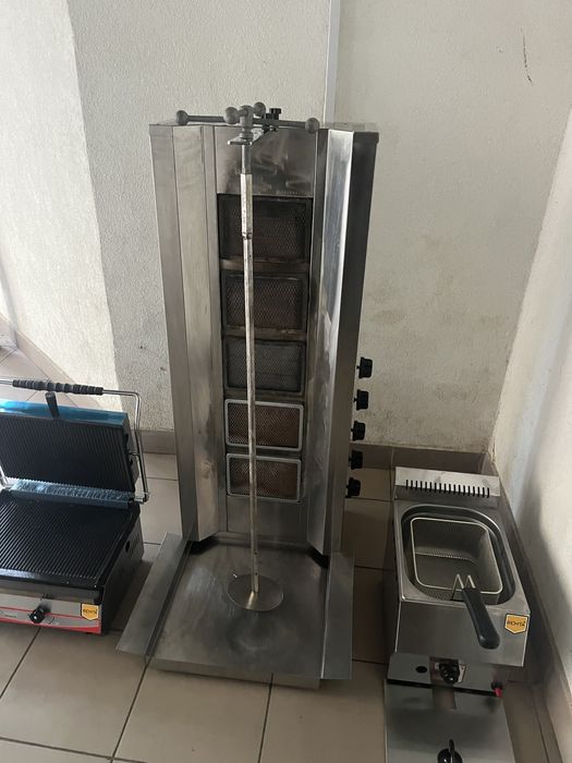 Гриль Газовий Вертиль для Шаурми Контактний-Прижимний Фритюрниця Remta