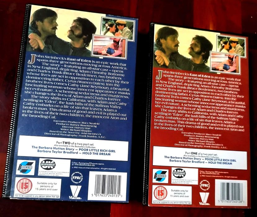 VHS: East of Eden (2 VHS)