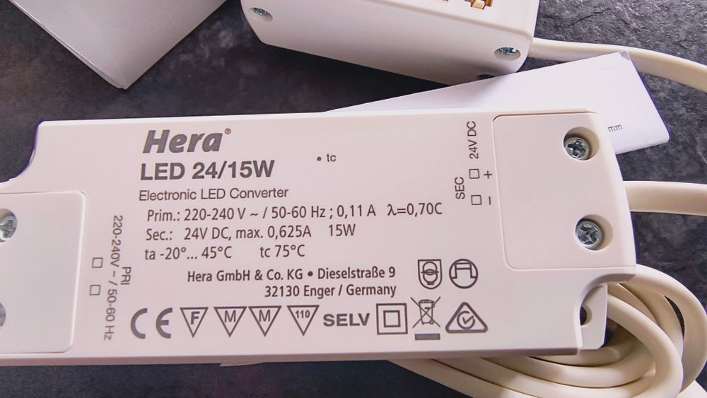 Transformator Hera LED 24/15W DC 24 V