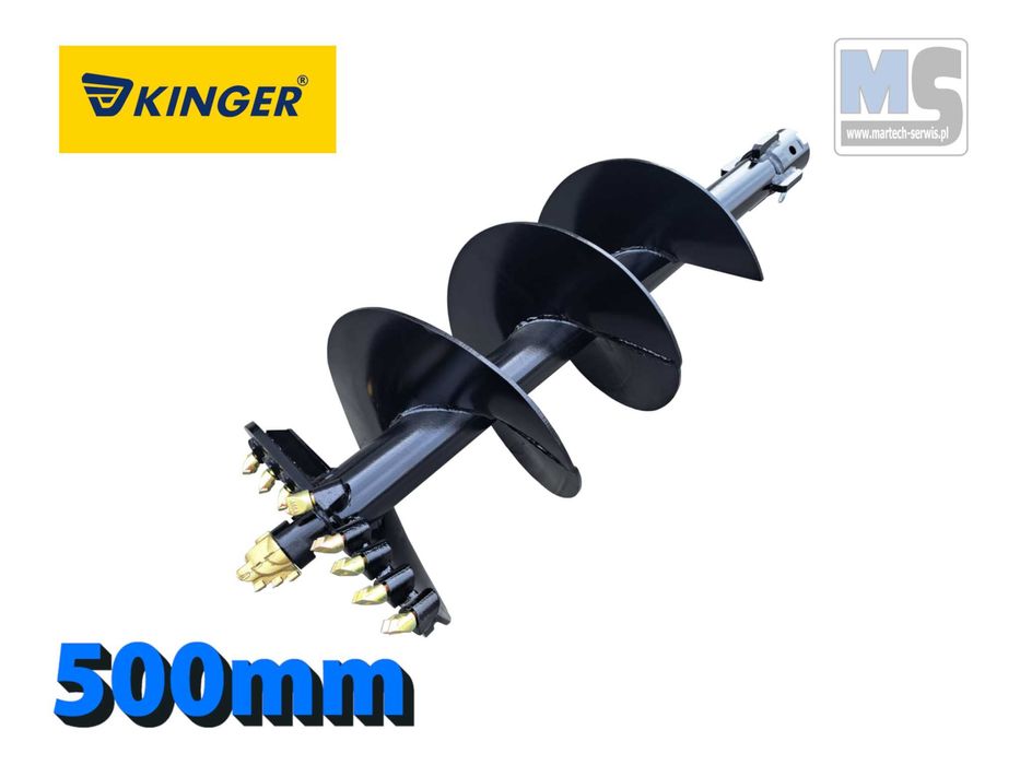 Wiertło do wiertnicy hydraulicznej z zębami z wolframu fi500