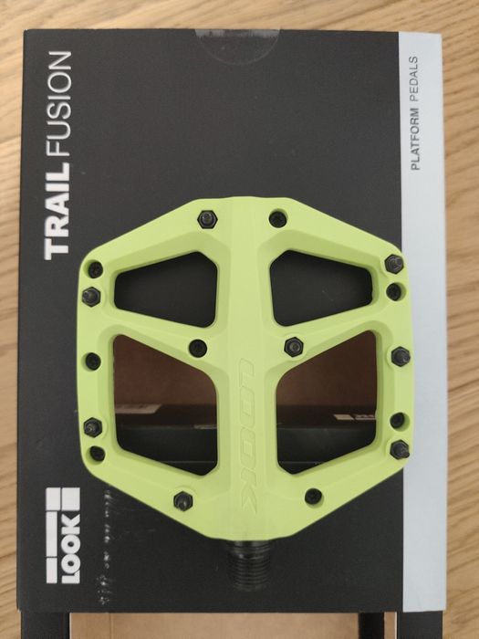 Pedały platformowe limonka