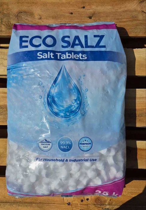 Таблетована сіль Eco Salz для систем водоочищення та пом'якшення