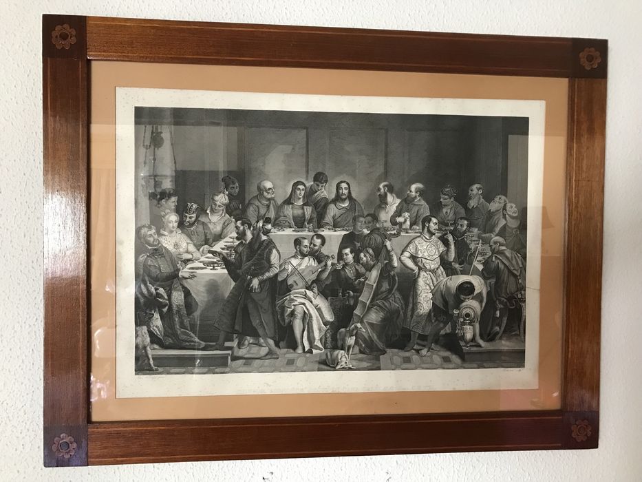 Quadro da Última Ceia, estilo império.