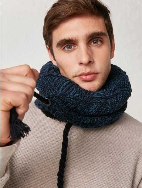 Меховой хомут, теплый хомут-баф, снуд на меху, шарф-труба LC WAIKIKI