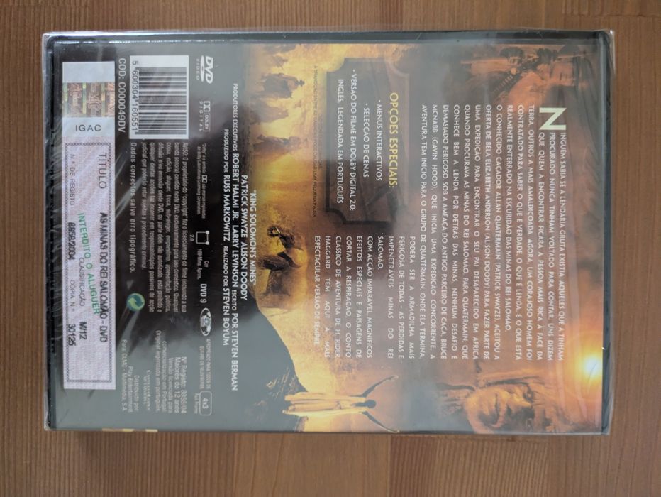 DVD NOVO e SELADO - " As Minas do Rei Salomão " 2004