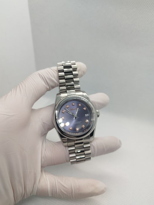 Seiko MOD Datejust Crystal NavyBlue SmoothCase