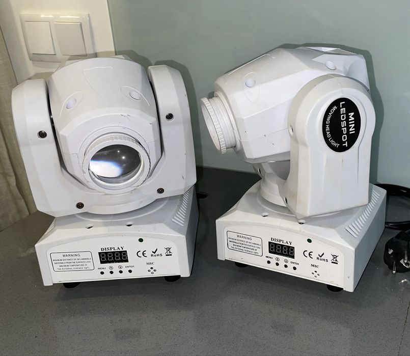 2 LED móveis branco