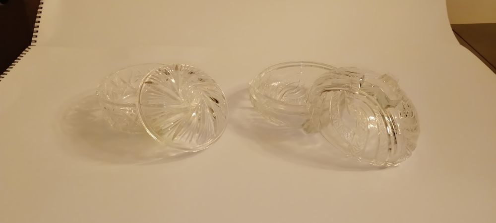 Bomboniera cukiernica kryształowa PRL