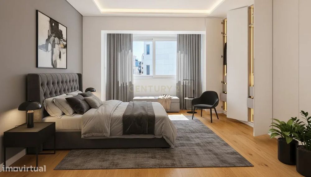 Apartamento T3 como novo centro de Cascais e com vista mar