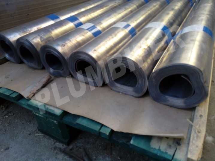 Chapa de chumbo para isolamento radiologico