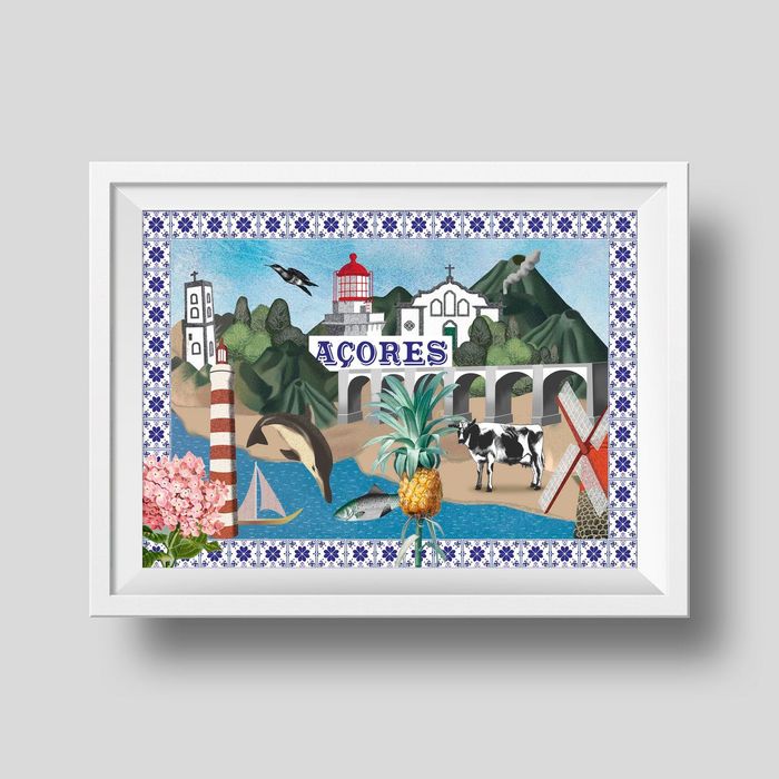 Ilustração "Açores" - 50x70 cm