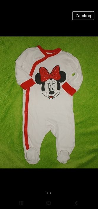 Disney Minnie 0-3 mies.  jak nowy