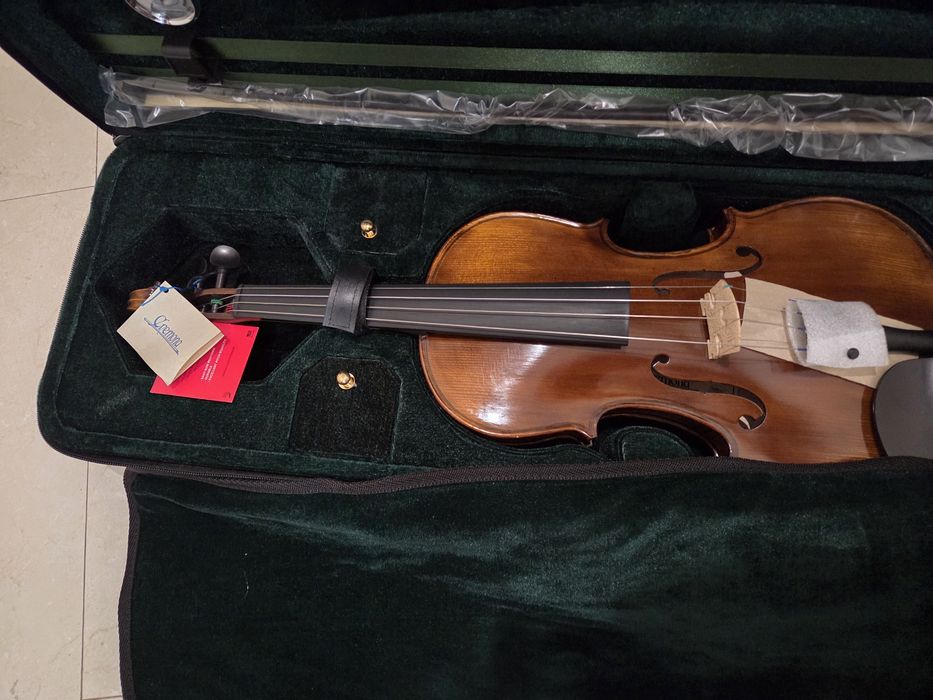 conjunto de Violino profissional/estudante avançado Cremona SV-500 (tamanho completo 4/4), rigorosamente NOVO,