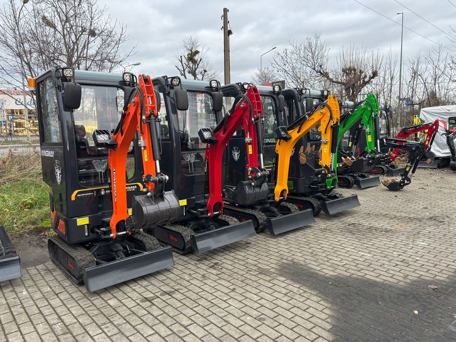 NOWA Minikoparka Kingway Yama H12K DWUSEKCYJNA POMPA Ramię Skr 1,2T