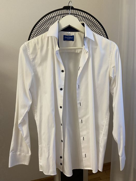 Рубашка белая р.36 длинный рукав Cool School Slim Fit, р.164-170