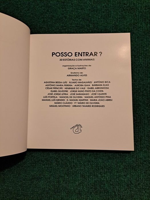 Posso Entrar? - 30 Estórias com Animais - Vários / Graça Marto