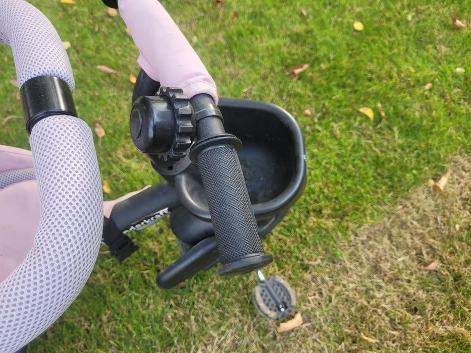 Rowerek dziecięcy trójkołowy wózek spacerówka 6w1 AVEO Kinderkraft róż