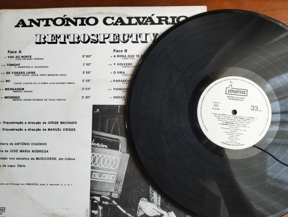 Disco de vinil LP António Calvário - Retrospectiva