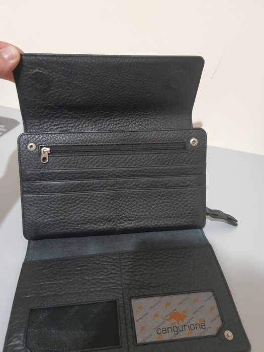 Кожаный мужской клатч Cangurione 4131 F-BLACK 001