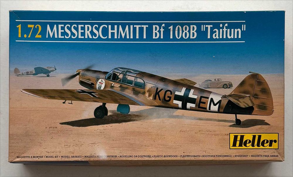Heller_Messerschmitt Bf 108 B “Taifun”. Esc. 1:72. Completo e como novo.