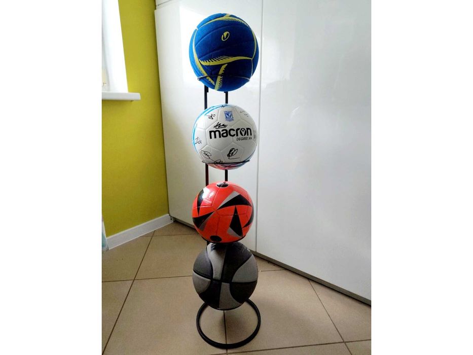 Regał Stojak Organizer na Piłki Metalowy do Pokoju, Garażu