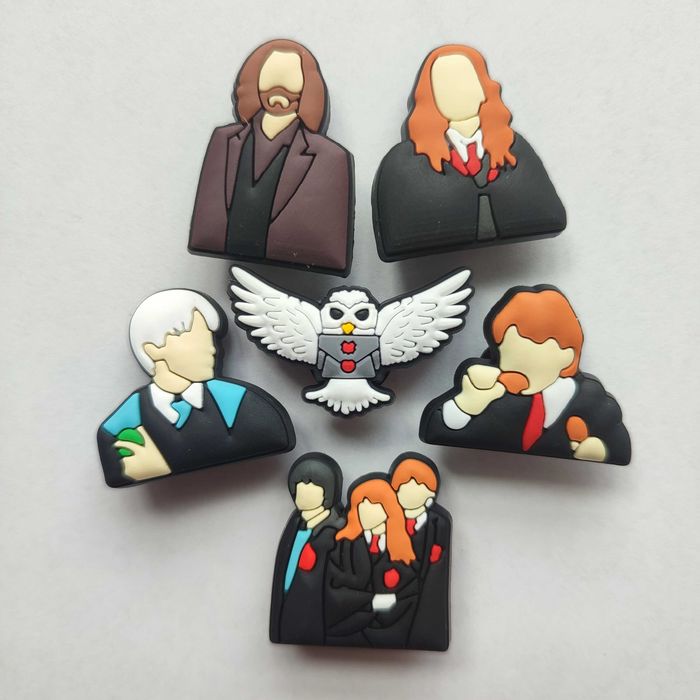 Przypinki do butów crocs prezent HARRY POTTER Ron Hermiona Hagrid sowa