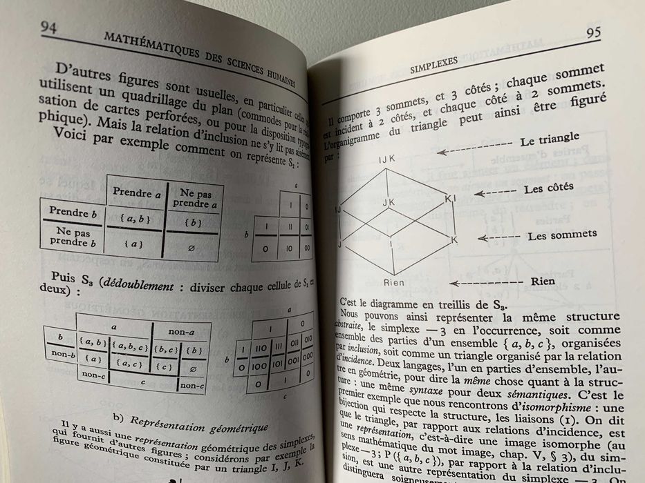 Mathématiques des Sciences Humainess, de Marc Barbut - volumes 1 e 2