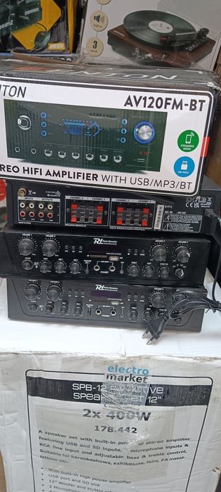 4-канальний аудіо підсилювач Power Dynamics PV240BT 400W BT/USB/SD/FM