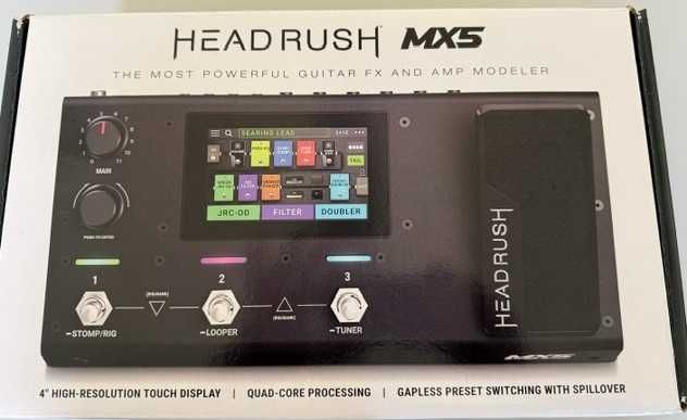 Vendo HeadRush MX5, pedaleira de efeitos e amp modeler para guitarra