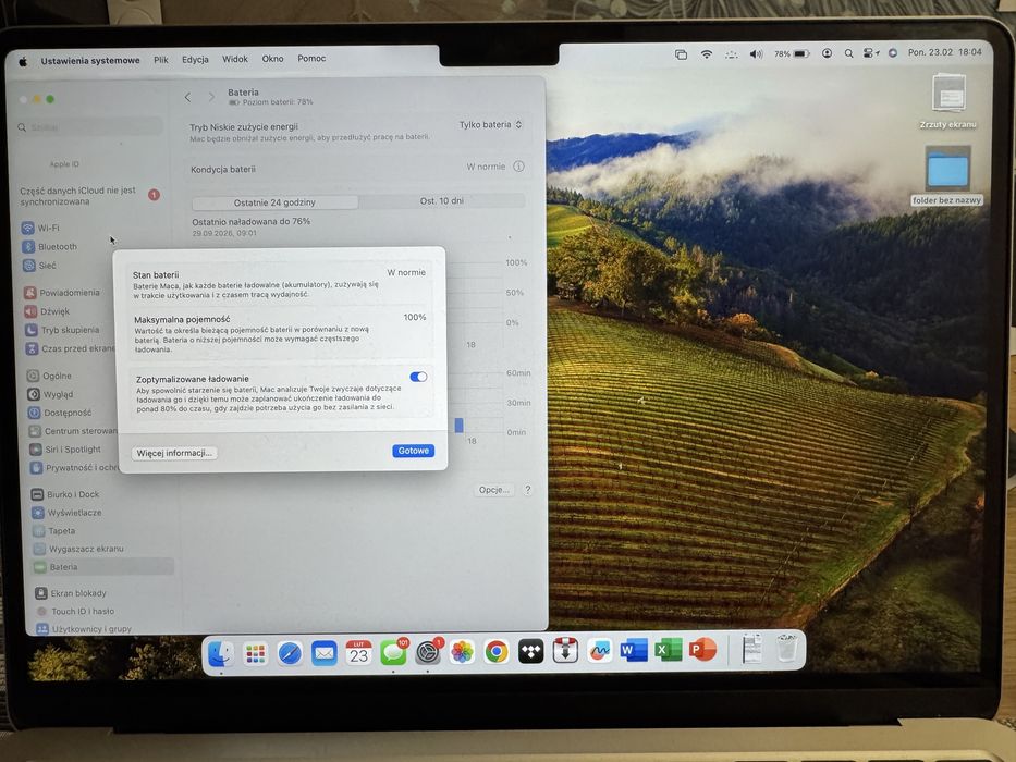 MacBook Air M2 8GB/256GB Starlight 100% bateria Jak nowy 2022