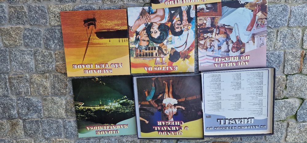 Coletania de lps discos de vinil as melhores musicas brasil.