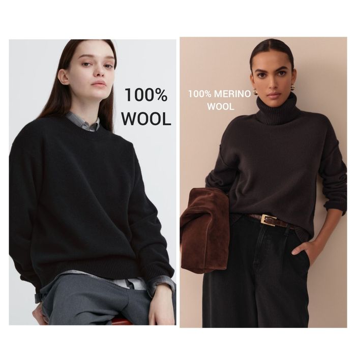 Джемпер вовна шерсть меринос uniqlo/next