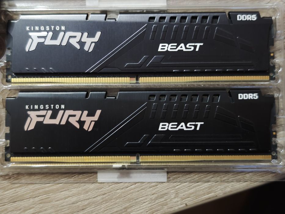 Оперативна пам’ять Kingston 64GB DDR5 5600MHz FURY Beast Black 2*32