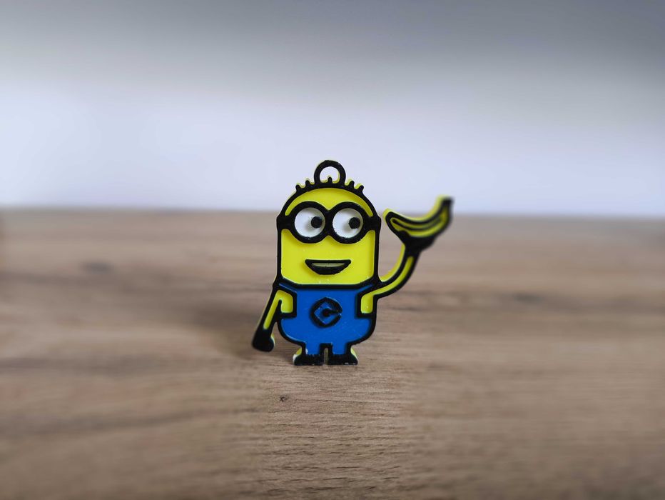 Minionki brelok do kluczy - Bob z bananem