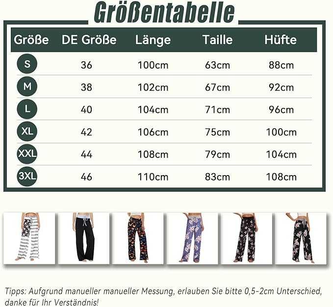 Spodnie do Jogi Szerokie Nogawki Wysoki Stan Wygodne Rozmiar M