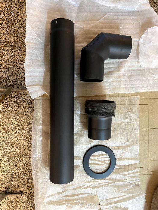 Conjunto de tubos para chaminé / salamandra - design robusto