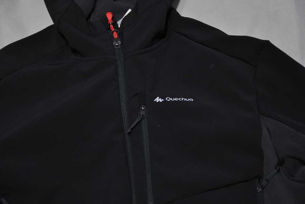 QUECHUA M damska kurtka trekkingowa z kapturem softshell rs5v