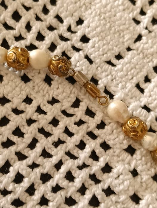 Colar e pulseira antiga/vintage de bijuteria de qualidade