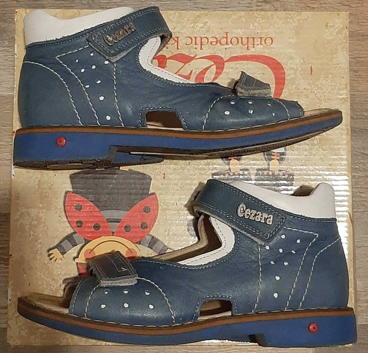Ортопедические босоножки из кожи Cezara Rosso (Турция) 30р