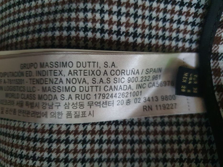 Massimo Dutti  żakiet z wełną  36-38