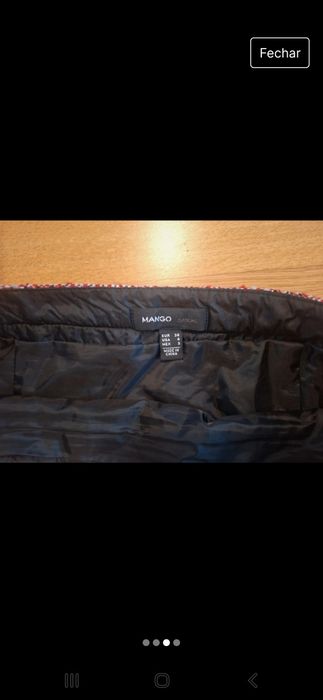 New Mango Skirt, Tweed Pattern, Size 3664552783582595123