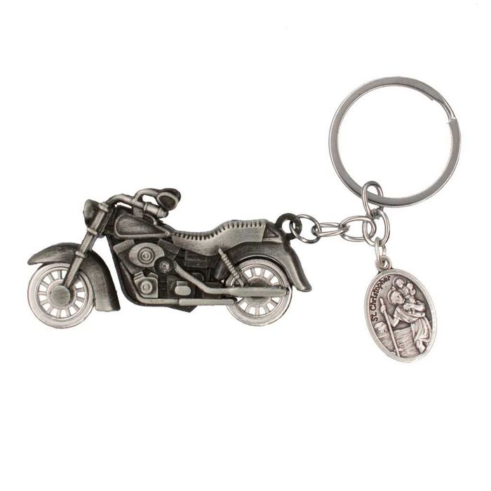 Brelok Święty Krzysztof patron kierowców, brelok do kluczy, motocykl