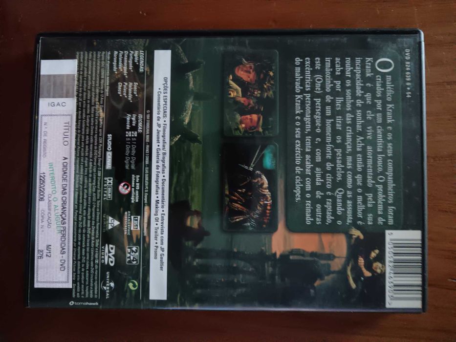 filme dvd original - a cidade das crianças perdidas