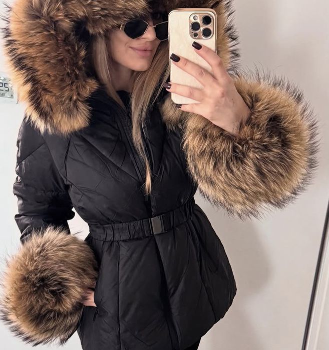 Płaszczyki futerko mankiety pompony HIT nowe