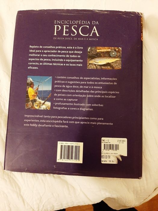 Livro enciclopédia da Pesca
