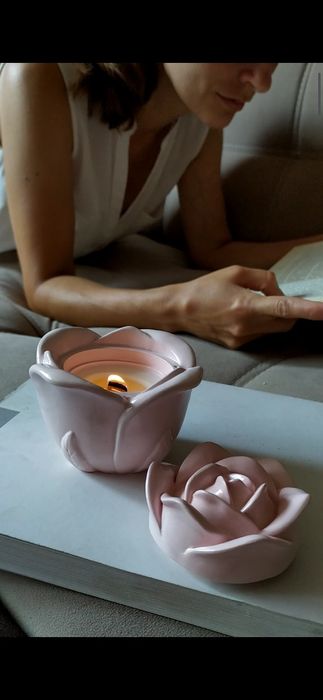 Подарунковий бокс, набір, подарунок дівчині, свічка, чашка