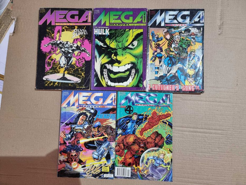 Komiksy Mega Marvel 5szt 2/94 1/95 1,2/96 1/98