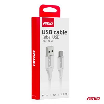 Kabel do ładowania USB-A USB-C 3A 200cm FullLINK