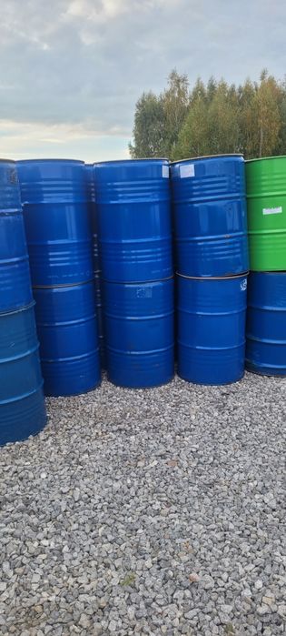 Beczki metalowe 200l z przykryciem